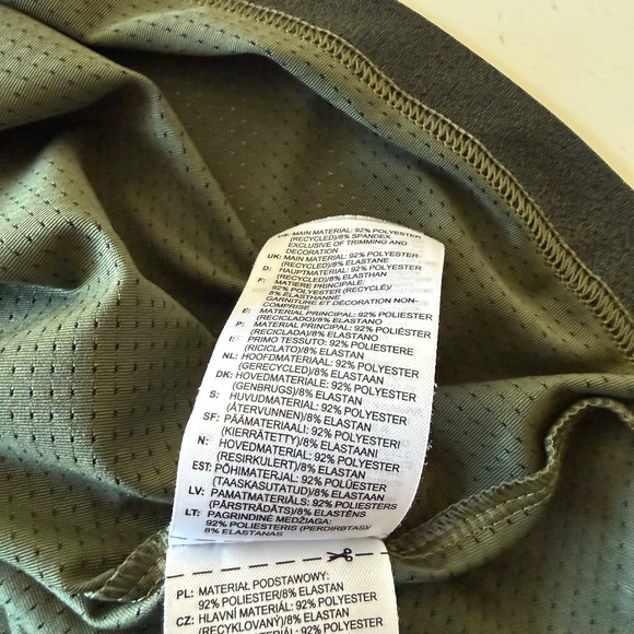 ADIDAS Forest Green Camo AOP Performance Stretch Golf Polo Mens XL - Picture 8 of 9